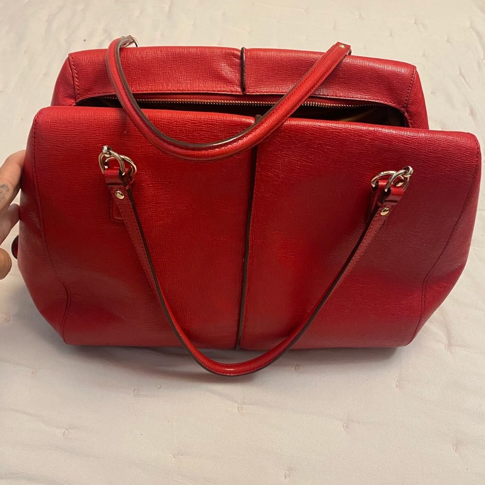 Original Red Coach hand bag - Picture 2 of 4